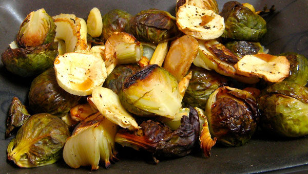 Roasted Brussels Sprouts, Parsnips, and Fennel